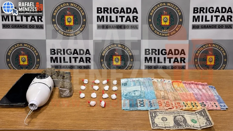 Homem é preso por tráfico de drogas no bairro Nossa Senhora de Lourdes em Santa Maria