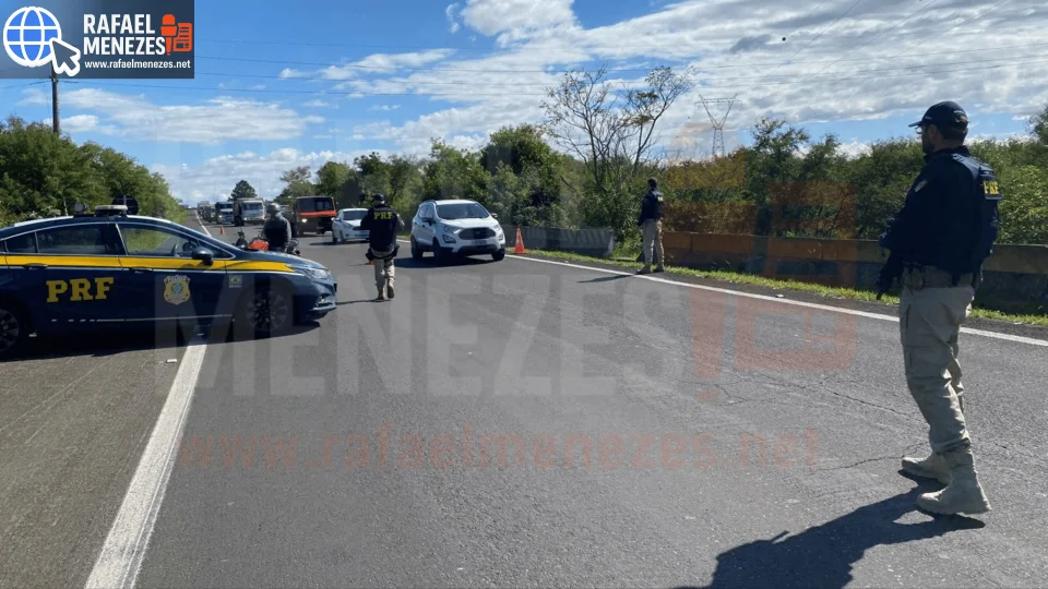 Homem foragido por dívida de pensão alimentícia é preso pela PRF em Rosário do Sul