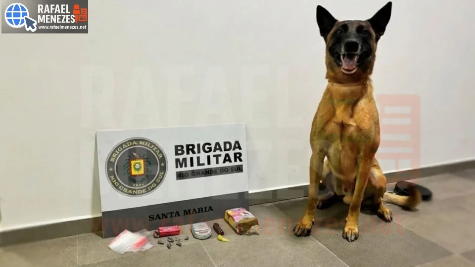 Homem é preso com drogas durante ação do Batalhão de Choque em Santa Maria
