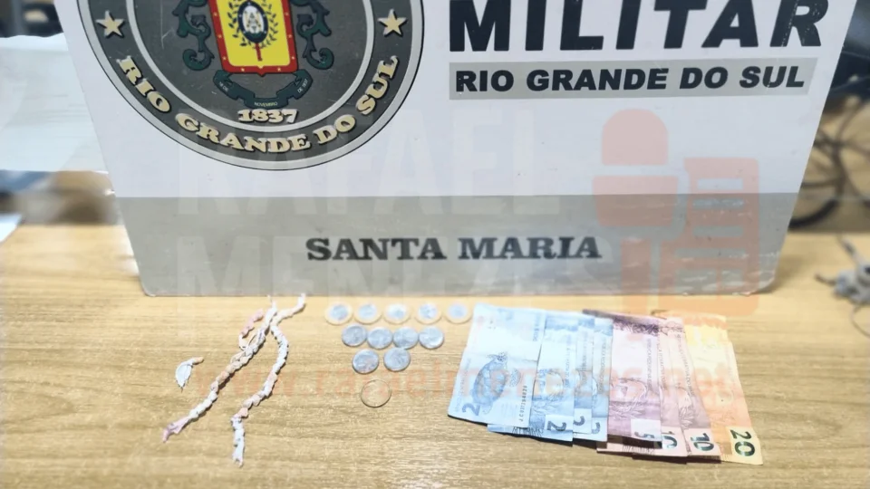 Homem é detido com 45 porções de crack no Beco do Moinho em Santa Maria