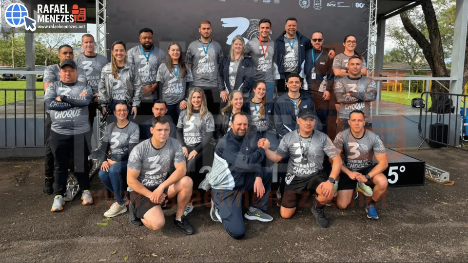 Mais de 800 atletas participam da 3ª Corrida do 2º Batalhão de Polícia de Choque em Santa Maria