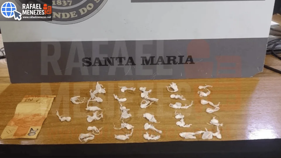 Adolescente é apreendido com 32 porções de cocaína em Santa Maria