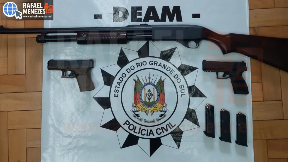 Homem ameaça ex por não aceitar reconciliação e tem três armas apreendidas em Santa Maria