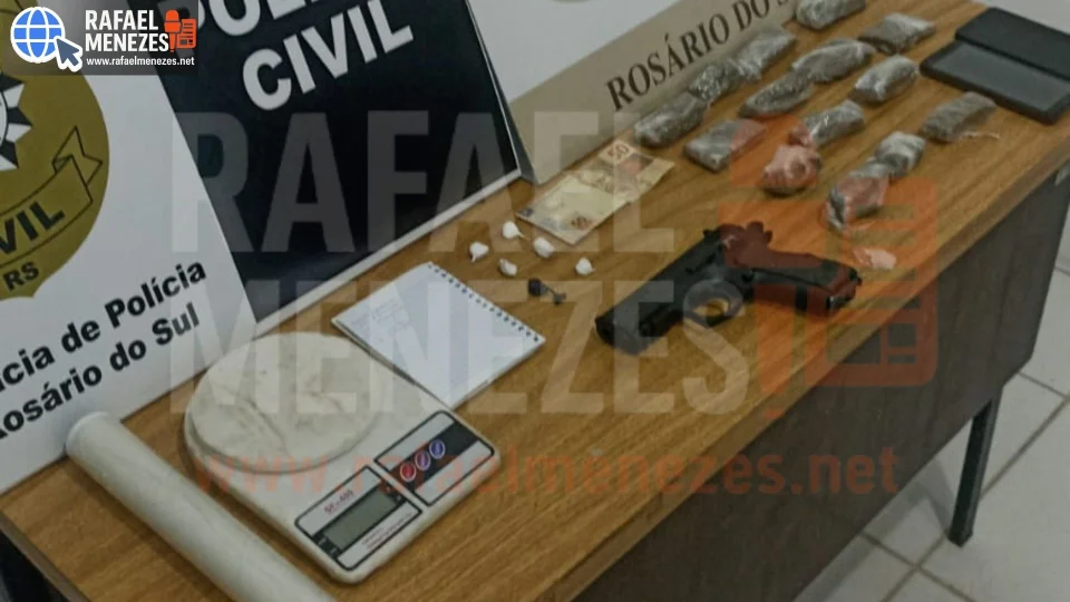 Dois homens são presos por tráfico de drogas em ação conjunta em Rosário do Sul