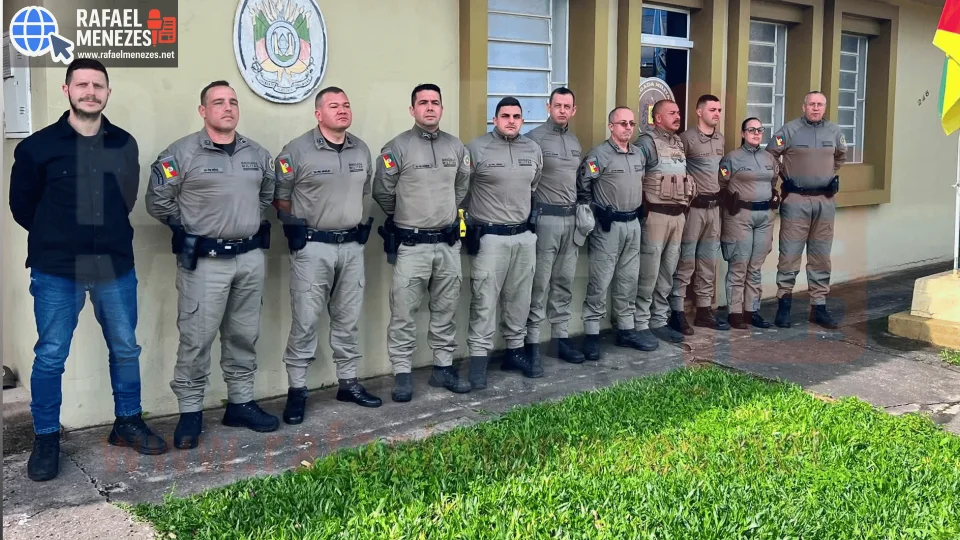 Brigada Militar reforça efetivo com três novos policiais em Restinga Sêca