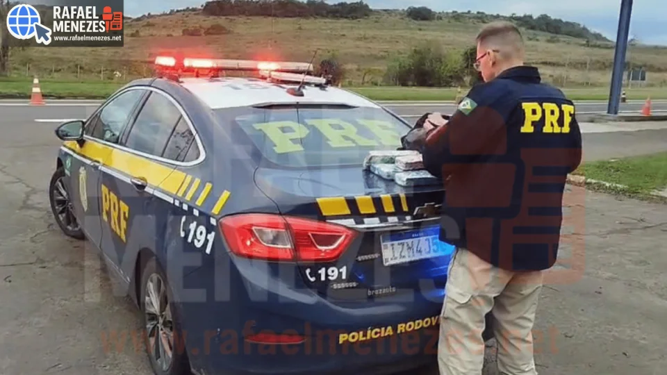 Passageiro de carro por aplicativo é preso com mais de 8 quilos de maconha na BR-158