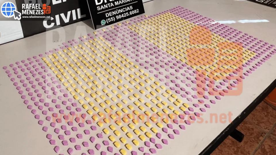 DRACO apreende mil comprimidos de ecstasy enviados por transportadora em Santa Maria