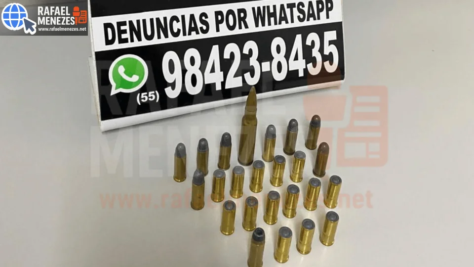 Munições são apreendidas em investigação de violência doméstica em Cruz Alta
