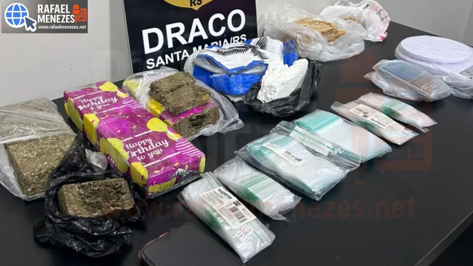 DRACO prende casal por tráfico de drogas no Centro de Santa Maria