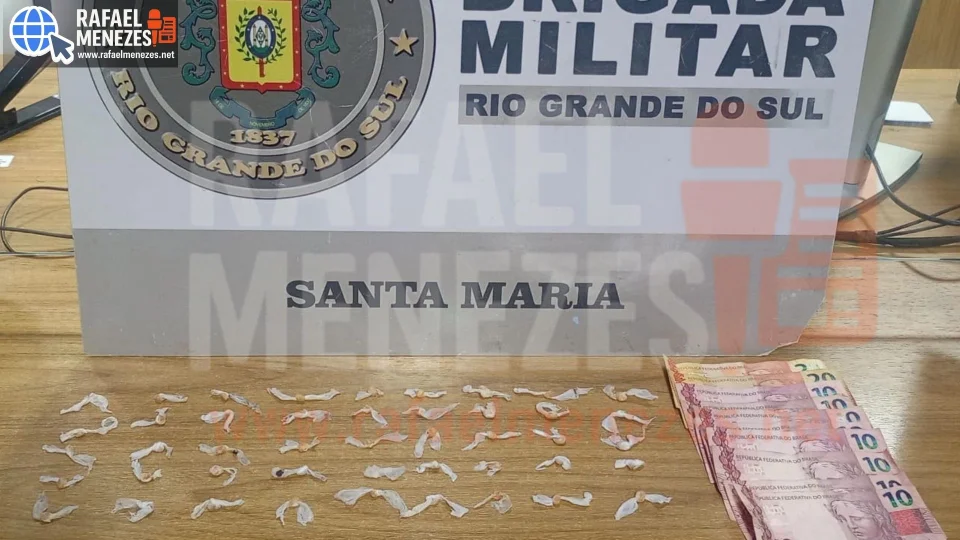 Adolescente é apreendido com pedras de crack em Santa Maria