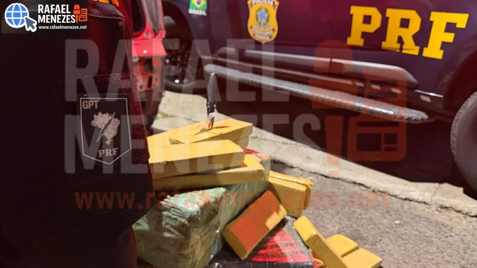 PRF prende homem após perseguição e apreende 71 quilos de maconha em Santa Maria