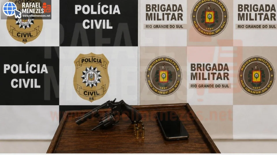 Homem com antecedente por homicídio é preso com revólver em Dona Francisca