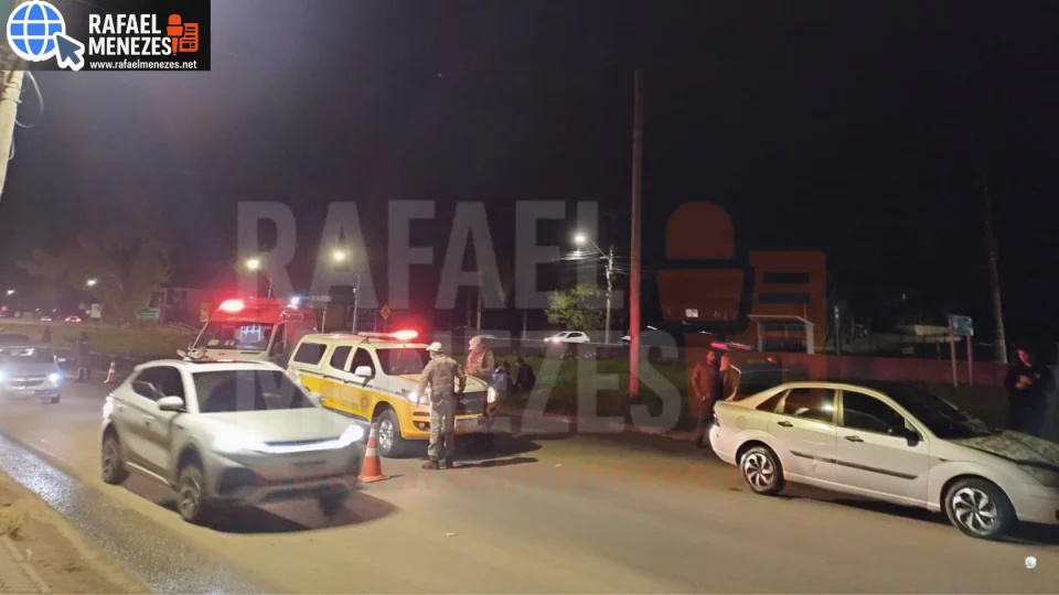 Casal é atropelado na Faixa Velha de Camobi em Camobi