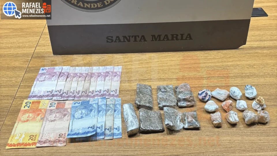 Homem é preso com drogas durante ação da Força Tática em Santa Maria