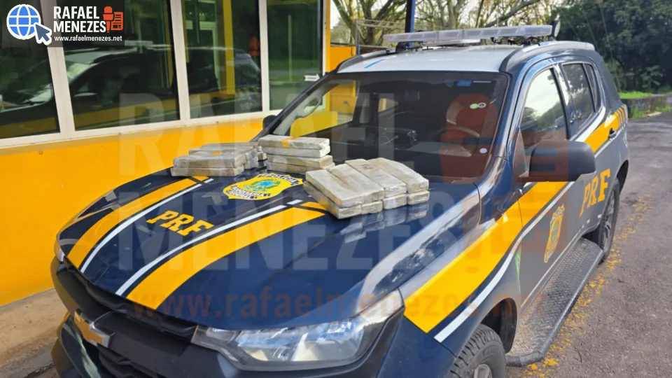 PRF prende homem com mais de 50 kg de maconha após perseguição na BR-392 em Santa Maria