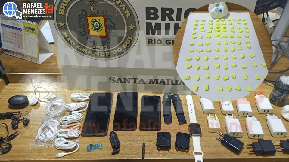 Dupla é presa ao tentar arremessar drogas para dentro de penitenciária de Santa Maria