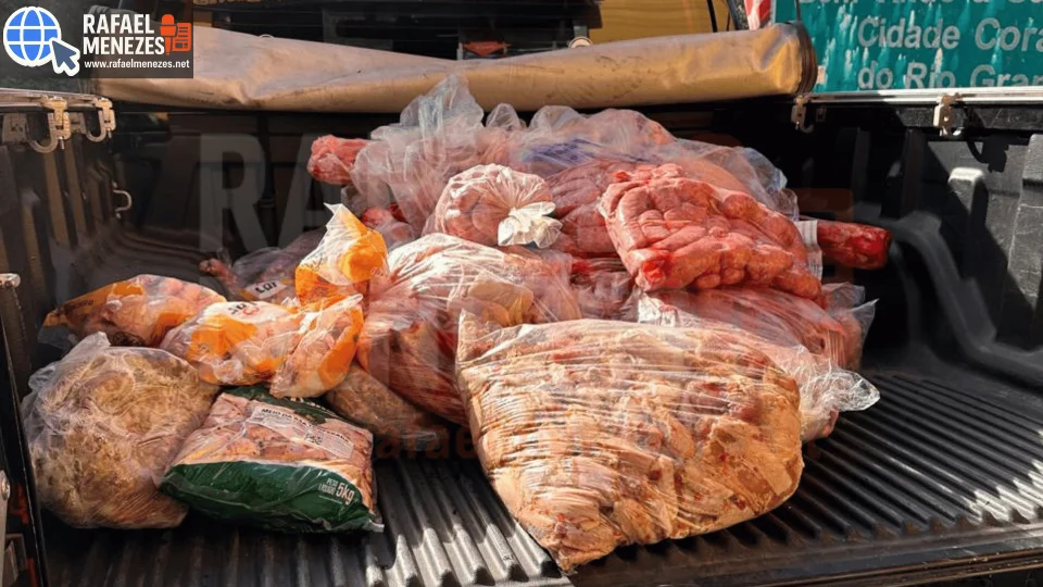 Casal é preso após operação apreender cerca de 480Kg de carnes impróprias para consumo em mercado de Santa Maria