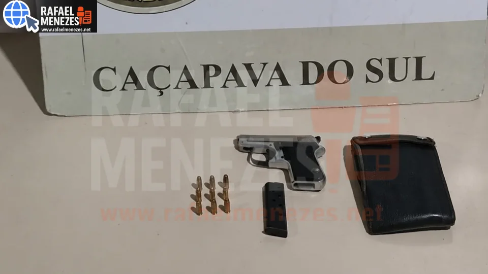 Motorista é preso por porte ilegal de arma durante abordagem em Caçapava do Sul