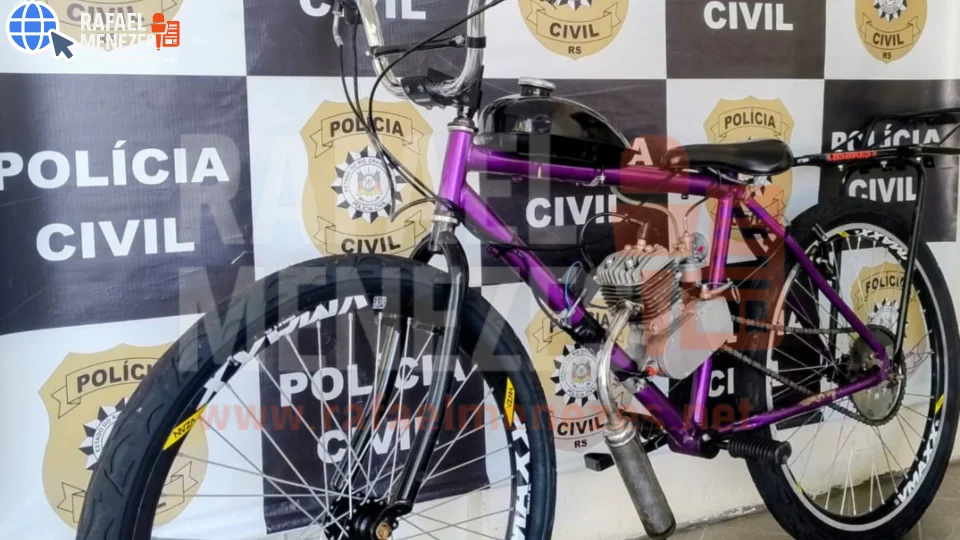 Polícia Civil recupera bicicleta motorizada furtada de depósito conveniado ao DETRAN-RS