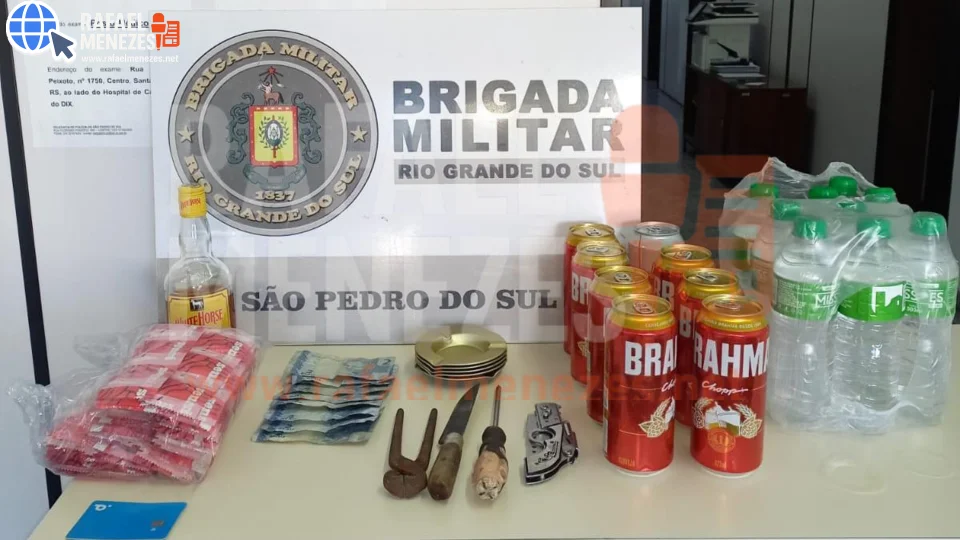 Dupla é presa após furtos e arrombamentos em São Pedro do Sul