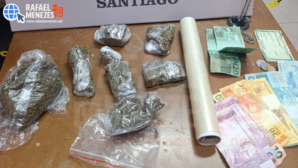 Brigada Militar prende homem por tráfico de drogas em Santiago