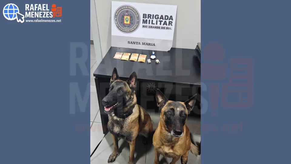 Homem com tornozeleira eletrônica é preso por tráfico de drogas no bairro Salgado Filho em Santa Maria