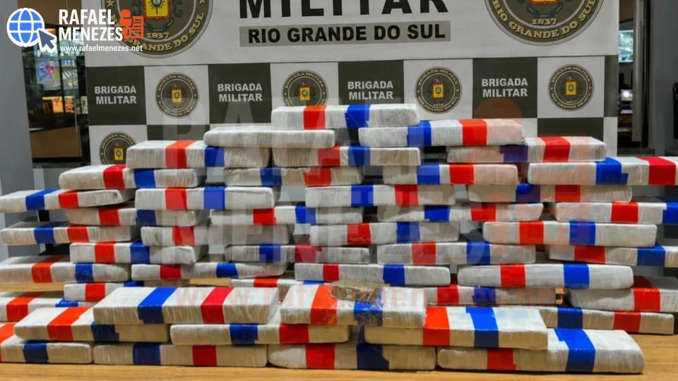 Homem é preso pela Brigada Militar com quase 40 quilos de maconha após perseguição na BR-392 em Santa Maria
