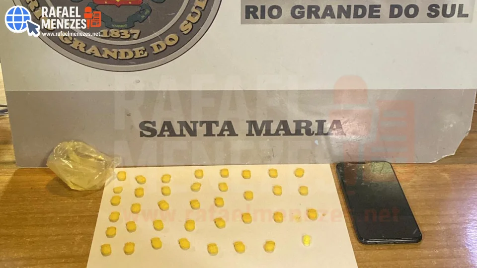 Homem é preso com ecstasy durante ação do Choque na Avenida Presidente Vargas em Santa Maria