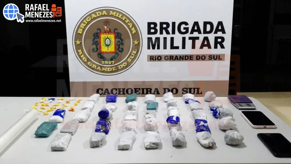 Homem e mulher são presos por tráfico de drogas em Cachoeira do Sul