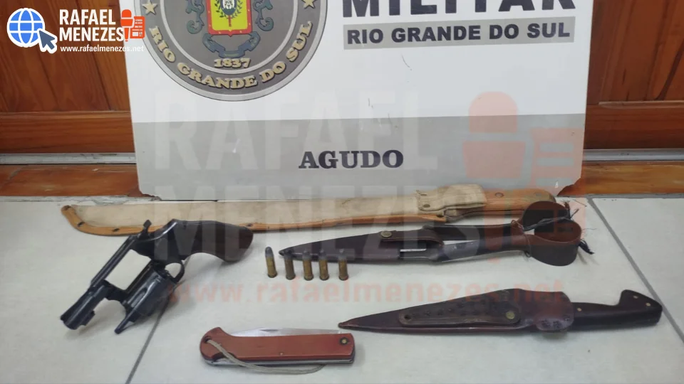 Empresário é ameaçado com arma de fogo e homem acaba preso em flagrante em Agudo