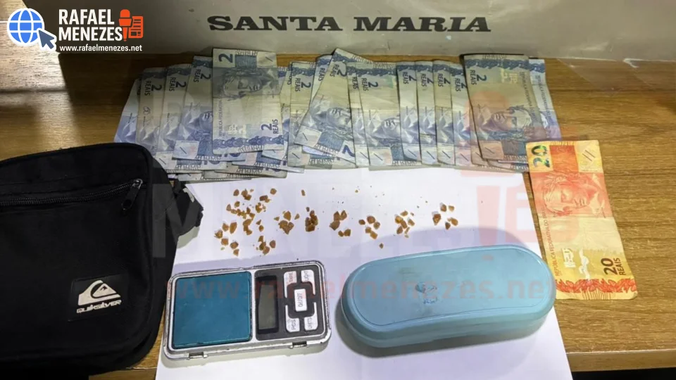 Homem é preso por tráfico de drogas no bairro Rosário em Santa Maria