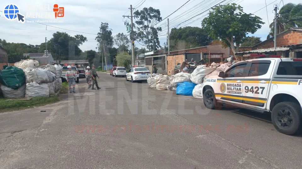 Três homens são presos durante operação contra furto de fios em Santa Maria