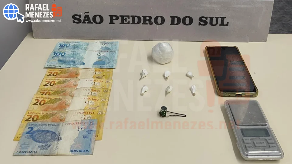 Homem é preso por tráfico de drogas durante ação da Brigada Militar em São Pedro do Sul