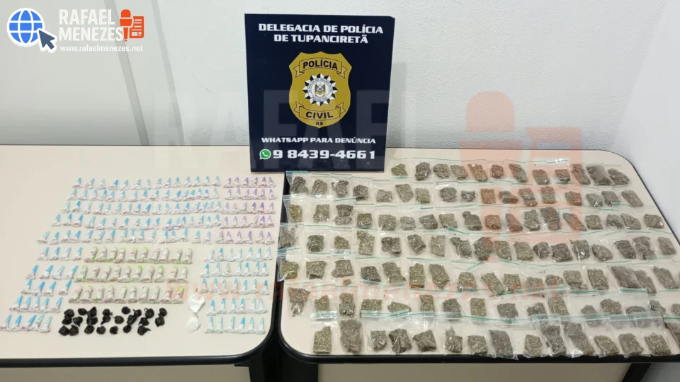 Jovem é preso em flagrante por tráfico de drogas em Tupanciretã