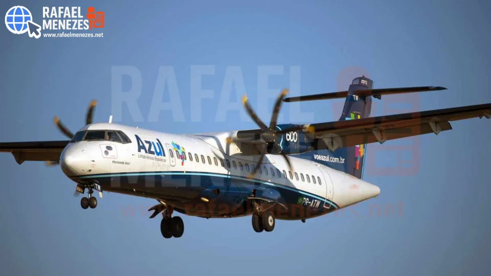 Avião da Azul arremete em Santa Maria e retorna a Porto Alegre após fortes rajadas de vento