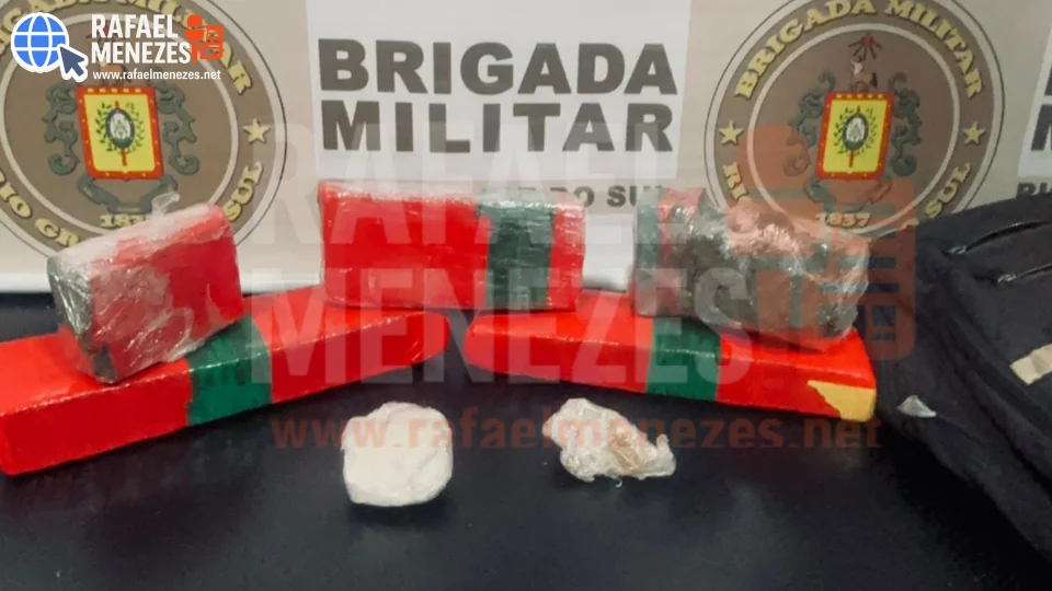 Homem é preso com mais de 2,5 quilos de drogas no Bairro Noal em Santa Maria
