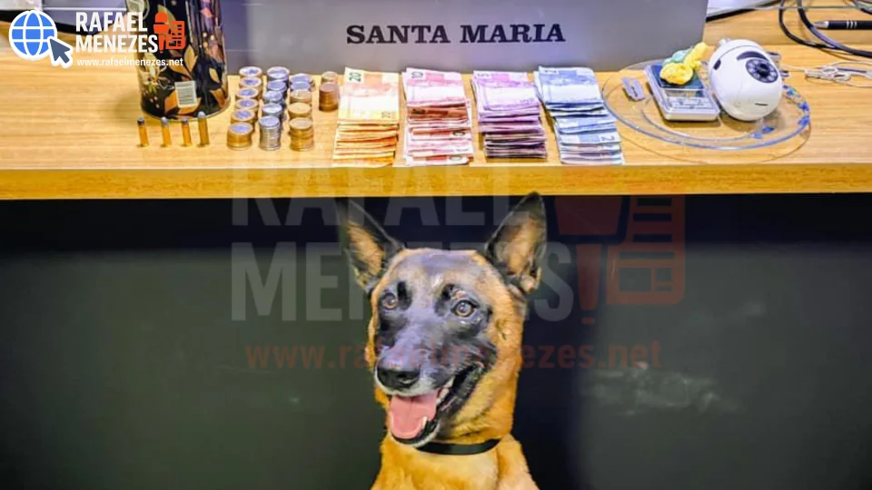 Jovem é preso por tráfico de drogas e posse de munição em Santa Maria