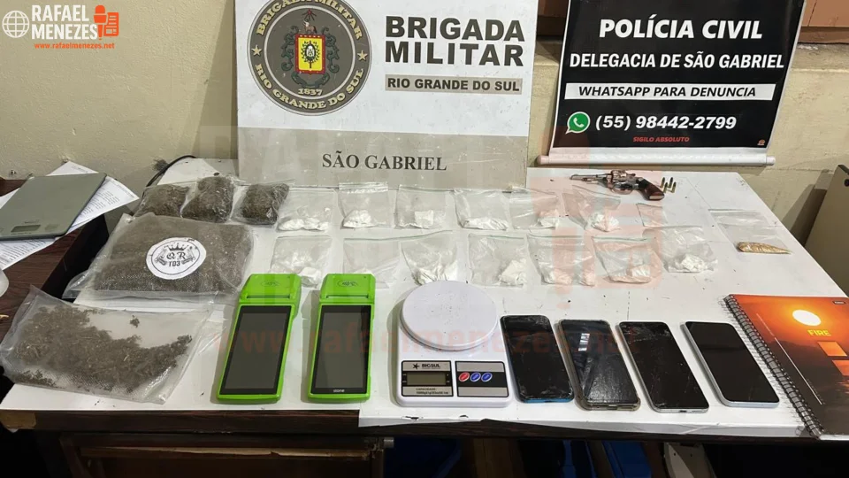 Quatro pessoas são presas em operação contra o tráfico de drogas em São Gabriel