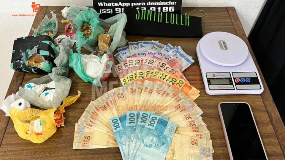 Mulher é presa com grande quantidade de cocaína e crack no bairro Londero em São Sepé