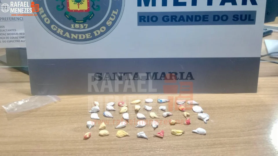 Brigada Militar prende homem com drogas no bairro Pé de Plátano em Santa Maria