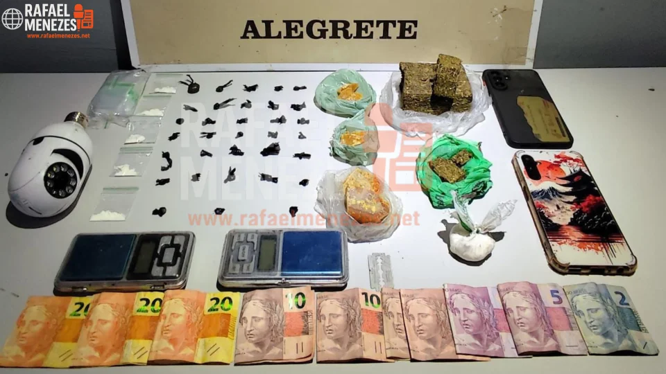 Casal é preso por tráfico de drogas em Alegrete