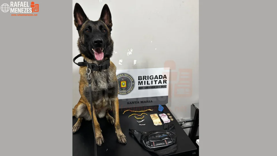 Homem é preso por tráfico de drogas na Vila Brasil em Santa Maria