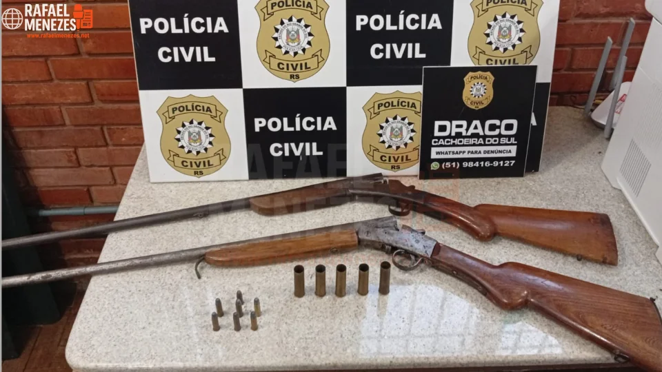 Homem é detido por posse irregular de arma em Cachoeira do Sul