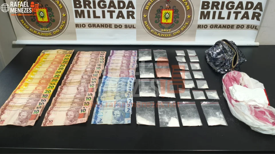 Mulher é presa por tráfico de drogas no bairro Nova Santa Marta em Santa Maria