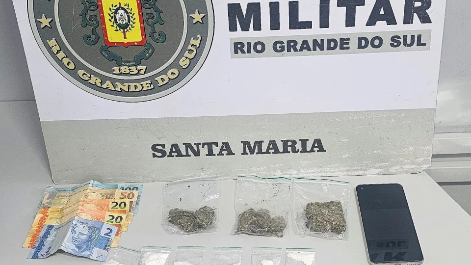 Homem é preso por tráfico de drogas em Santa Maria