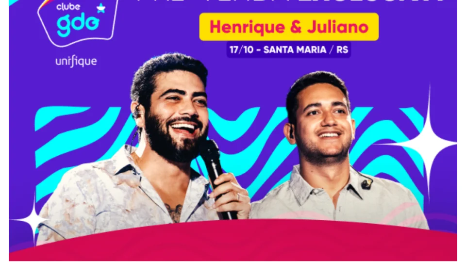 Henrique & Juliano confirmam show em Santa Maria em outubro
