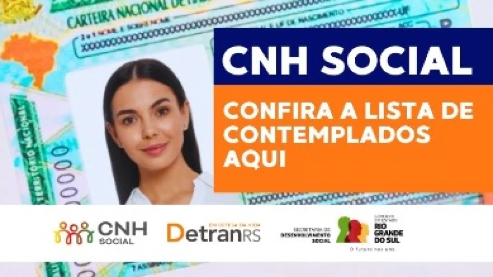 Lista de beneficiários do programa CNH Social 2025 é divulgada