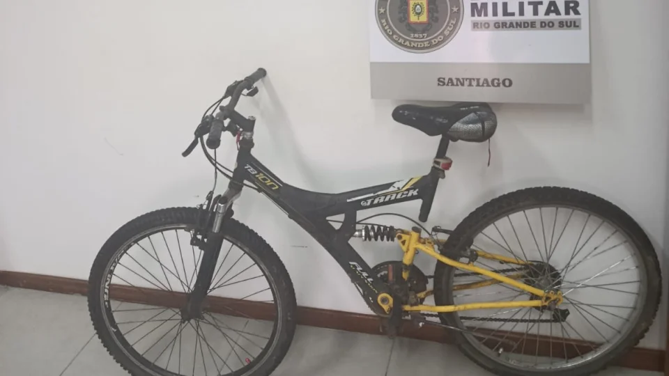 Jovem é preso por receptação de bicicleta furtada em Santiago