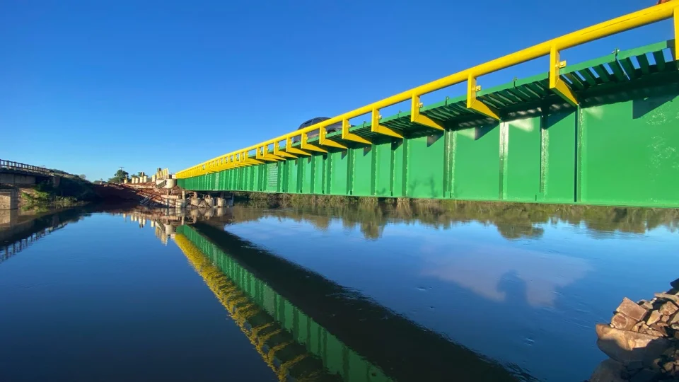 Trânsito na ponte entre Dilermando de Aguiar e São Pedro do Sul será totalmente interrompido nesta terça-feira
