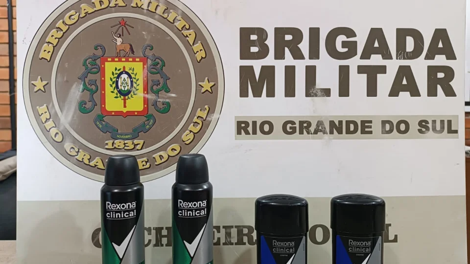 Homem é preso pela Brigada Militar após furtar desodorantes em Cachoeira do Sul